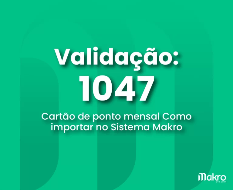 Cartão de ponto mensal Como importar no Sistema