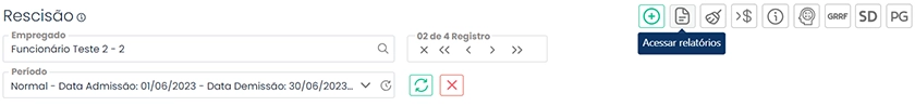 Sistema Makrosystem: Campo mostra onde acessa os relatórios