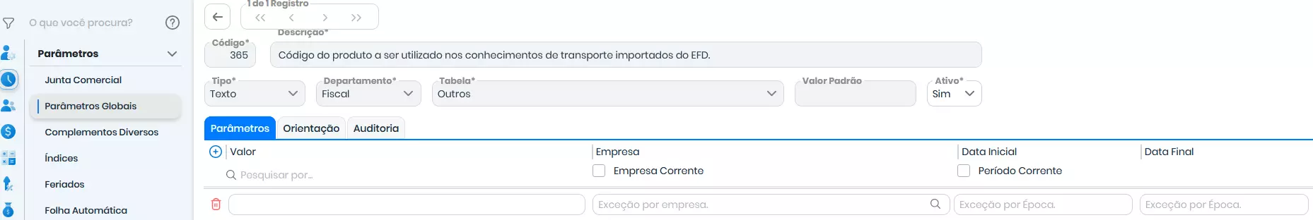O sistema importa Conhecimento de Transporte e Bilhete de Passagem? 3
