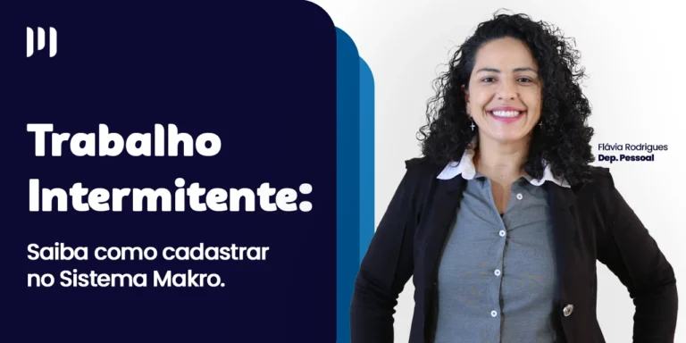 Flávia Rodrigues do dep. Pessoal olha para a câmera e sorri. Ao fundo, uma cascata com tons de de azul escuro e azul claro com o titulo do post na frente.