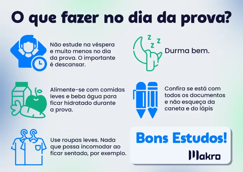Esta imagem apresenta 5 dicas para se preparar melhor no dia da prova do CRC. Além disso, a imagem ilustra o artigo de provas anteriores CRC.