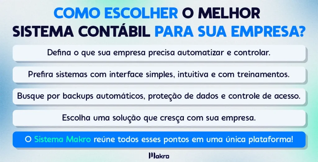 Esta imagem está relacionada ao título em destaque: como escolher o melhor sistema contábil para sua empresa? abaixo a 5 itens informativos sobre o título, destacando que a Makro é o melhor sistema contábil.